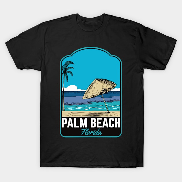 Palm Beach Florida T-Shirt by HalpinDesign